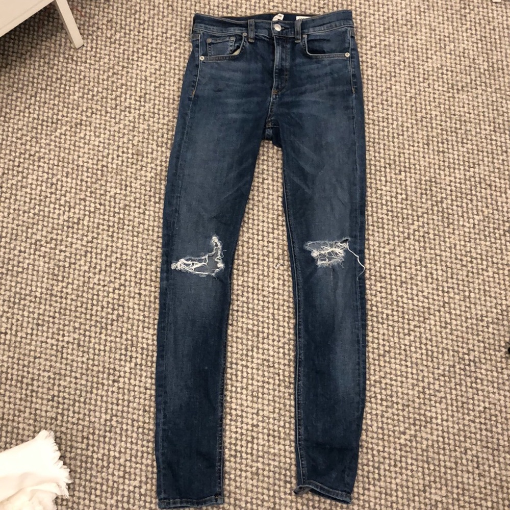 High waisted Rag and Bone skinny jeans
